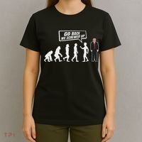 Funny Anti Trump Go Back We Screwed Up Trump Evolution T-Shirt thumb 4