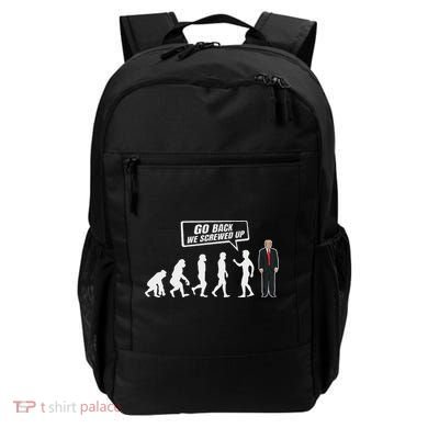 Funny Anti Trump Go Back We Screwed Up Trump Evolution Backpack