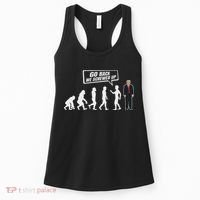Funny Anti Trump Go Back We Screwed Up Trump Evolution Women's Tank Top thumb 0