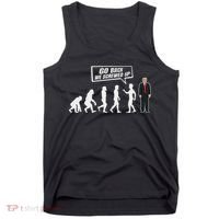 Funny Anti Trump Go Back We Screwed Up Trump Evolution Tank Top thumb 0