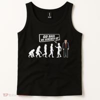 Funny Anti Trump Go Back We Screwed Up Trump Evolution Tank Top thumb 2