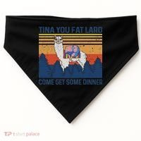 Funny Alpaca Tina You Fat Lard Come And Get Some Dinner USA-Made Doggie Bandana thumb 0