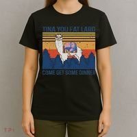 Funny Alpaca Tina You Fat Lard Come And Get Some Dinner T-Shirt thumb 4