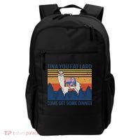 Funny Alpaca Tina You Fat Lard Come And Get Some Dinner Backpack thumb 0