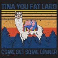 Funny Alpaca Tina You Fat Lard Come And Get Some Dinner Beanie thumb 2