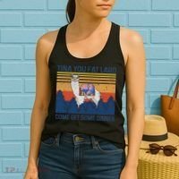 Funny Alpaca Tina You Fat Lard Come And Get Some Dinner Women's Tank Top thumb 2