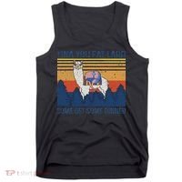 Funny Alpaca Tina You Fat Lard Come And Get Some Dinner Tank Top thumb 0
