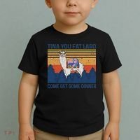 Funny Alpaca Tina You Fat Lard Come And Get Some Dinner Toddler T-Shirt thumb 2