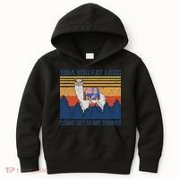 Funny Alpaca Tina You Fat Lard Come And Get Some Dinner Kids Hoodie thumb 0