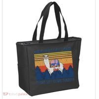 Funny Alpaca Tina You Fat Lard Come And Get Some Dinner Tote Bag thumb 2