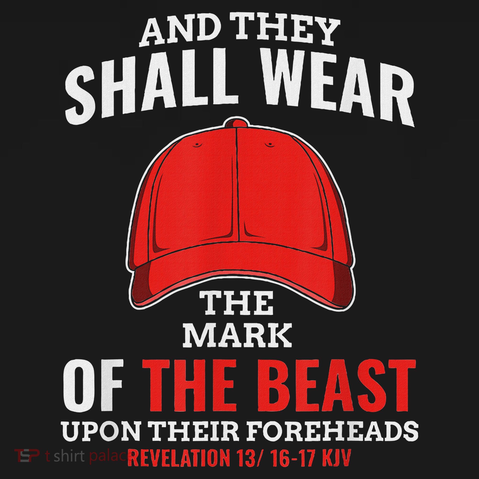 Funny Anti Trump Mark Of The Beast Red Hat Women's Hoodie