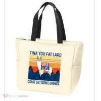 Funny Alpaca Tina You Fat Lard Come And Get Some Dinner Tote Bag thumb 3