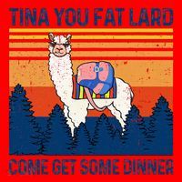 Funny Alpaca Tina You Fat Lard Come And Get Some Dinner Santa Hat thumb 1