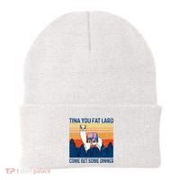 Funny Alpaca Tina You Fat Lard Come And Get Some Dinner Beanie thumb 0