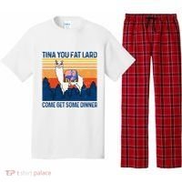 Funny Alpaca Tina You Fat Lard Come And Get Some Dinner Pajama Set thumb 0