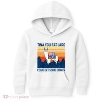 Funny Alpaca Tina You Fat Lard Come And Get Some Dinner Kids Hoodie thumb 0