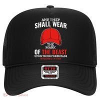 Funny Anti Trump Mark Of The Beast Red Hat Liberal Gift Hat thumb 0