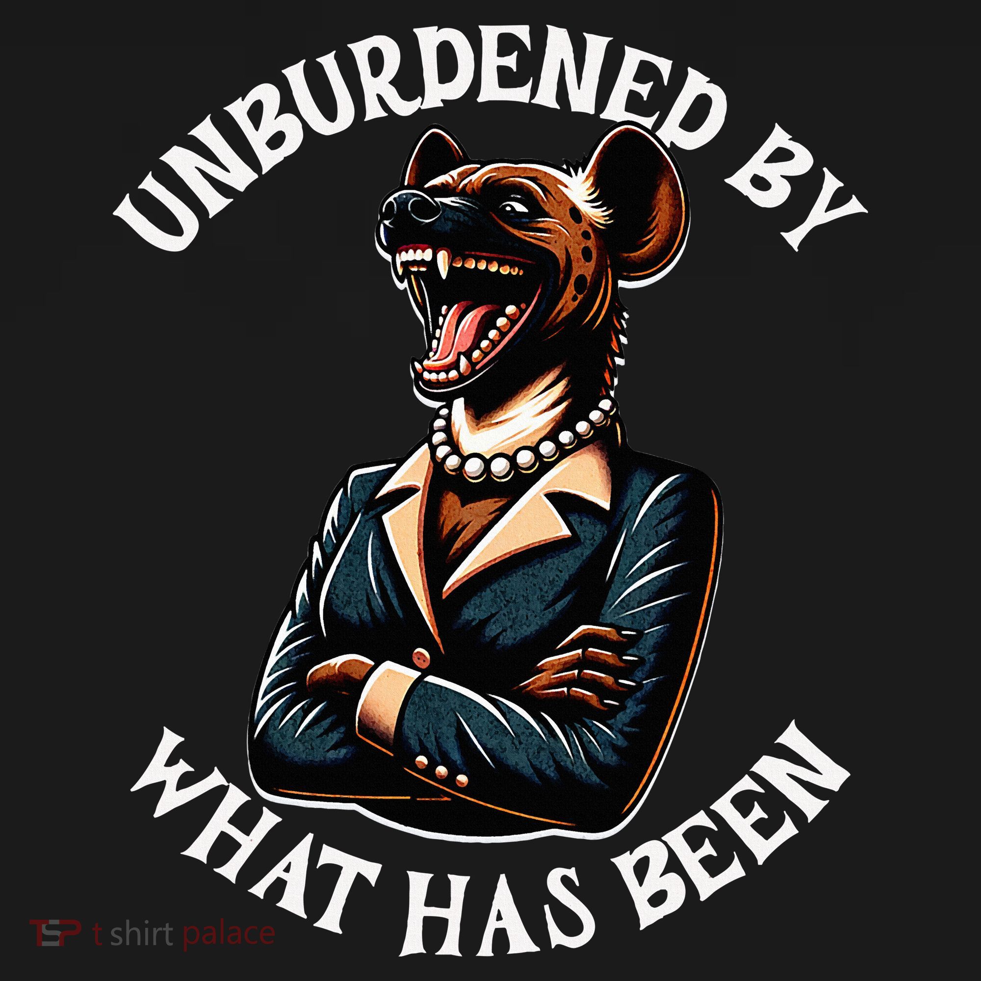 Funny Antikamala The Hyena With Famous Unburdened Quote Women's Hoodie