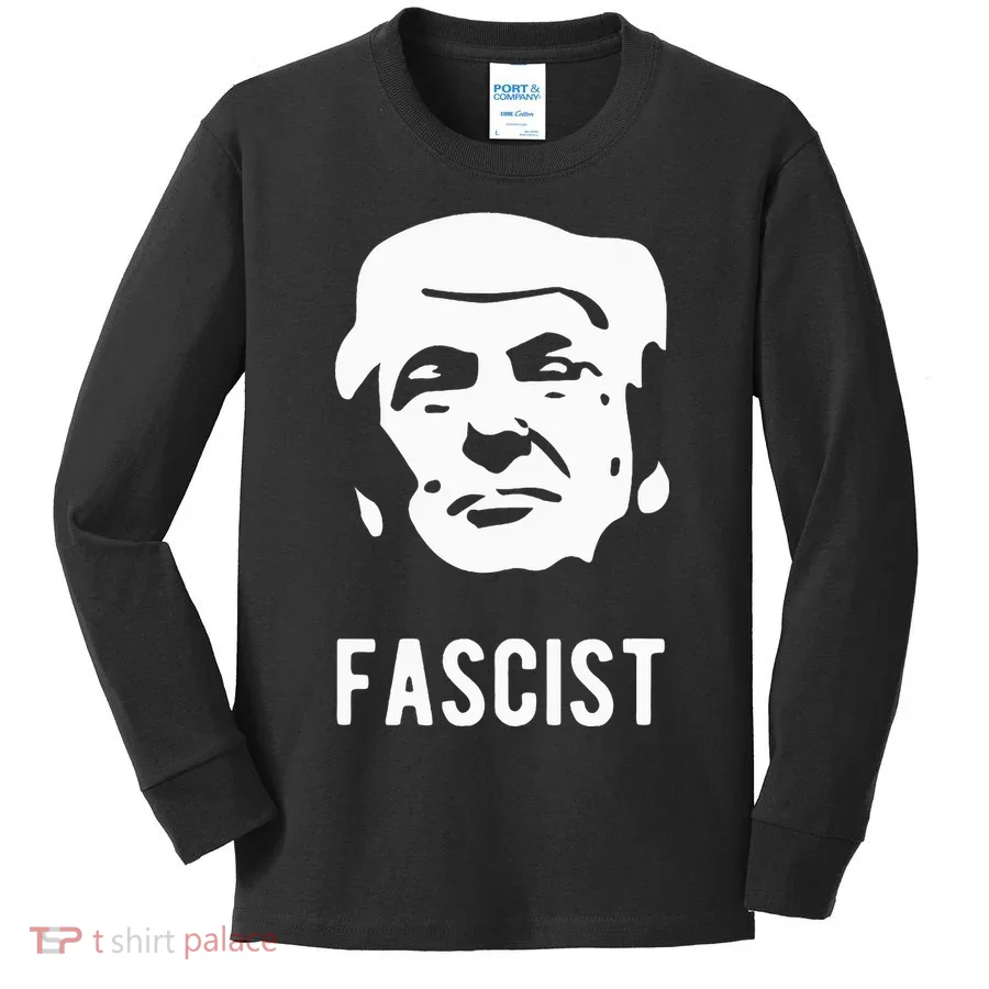 Fascist Anti Trump Kids Long Sleeve Shirt