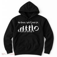 Funny Anti Trump T Go Back! Trump Evolution Hoodie thumb 0