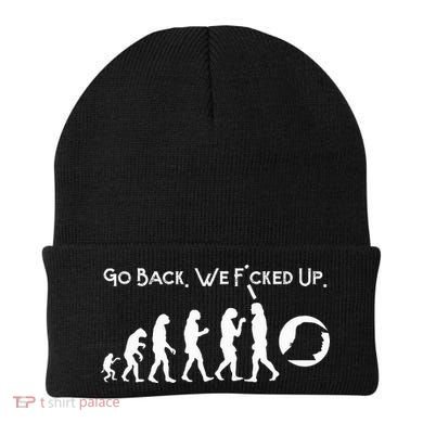 Funny Anti Trump T Go Back! Trump Evolution Beanie