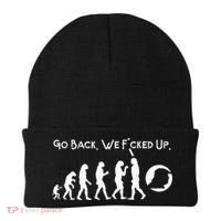 Funny Anti Trump T Go Back! Trump Evolution Beanie thumb 0