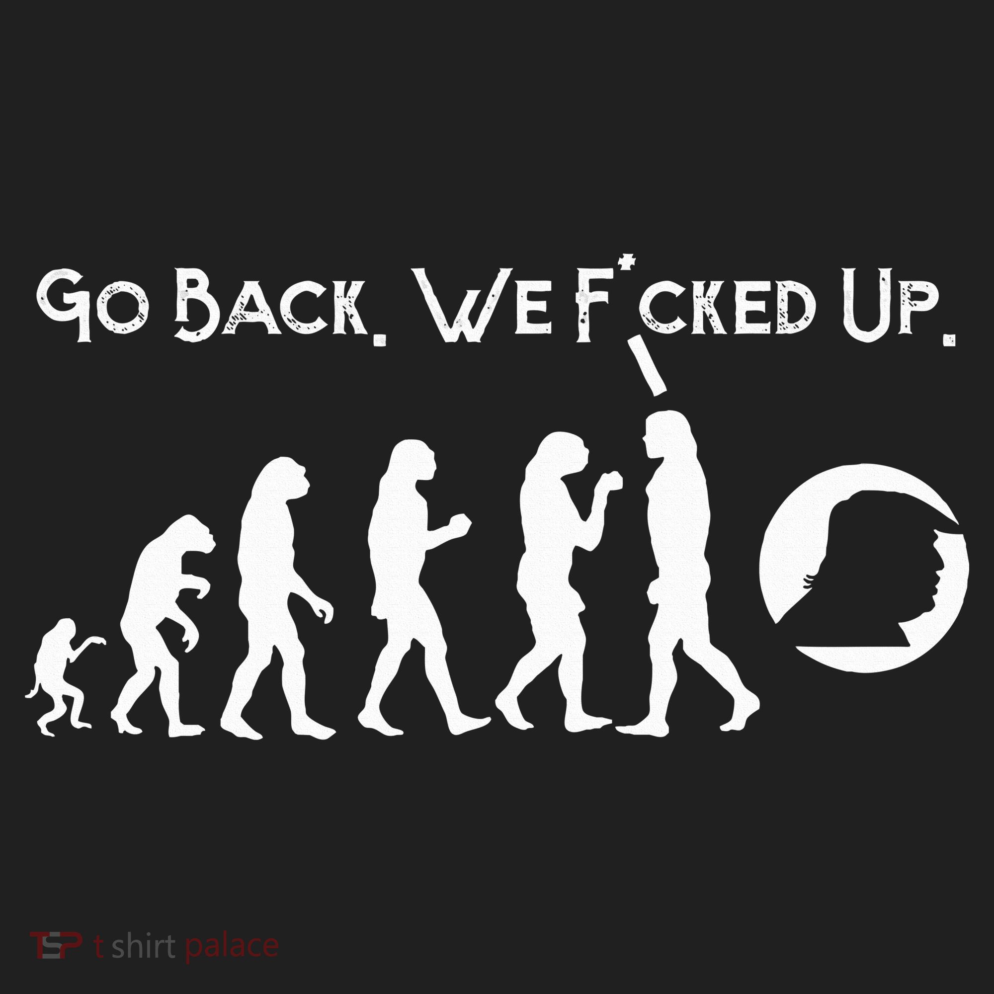 Funny Anti Trump T Go Back! Trump Evolution Beanie