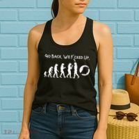 Funny Anti Trump T Go Back! Trump Evolution Women's Tank Top thumb 2