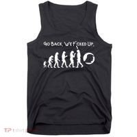 Funny Anti Trump T Go Back! Trump Evolution Tank Top thumb 0