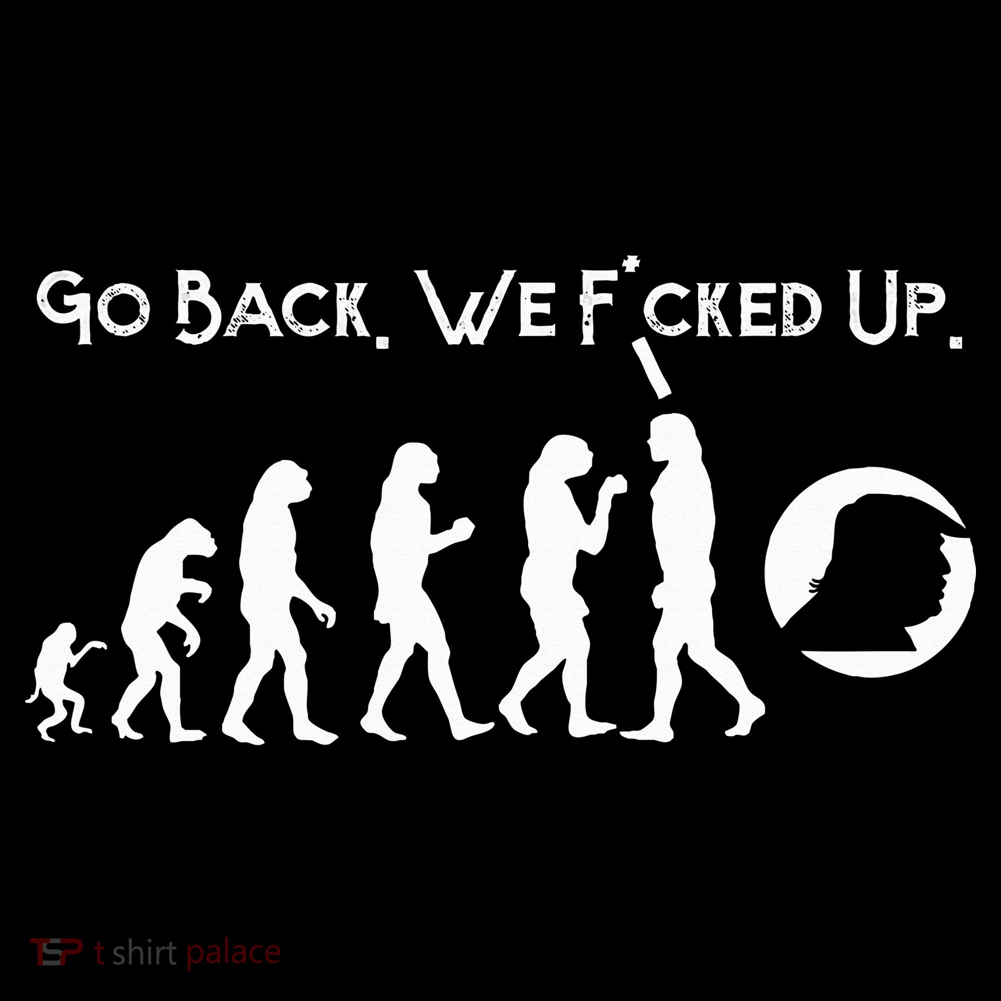 Funny Anti Trump T Go Back! Trump Evolution Visor
