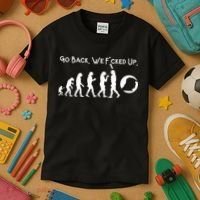 Funny Anti Trump T Go Back! Trump Evolution Kids T-Shirt thumb 3