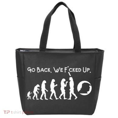 Funny Anti Trump T Go Back! Trump Evolution Tote Bag