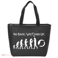 Funny Anti Trump T Go Back! Trump Evolution Tote Bag thumb 0