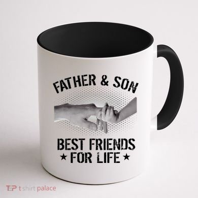 Father & Son Best Friends For Life Coffee Mug back
