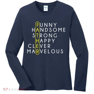 Father Acronym Fathers Day Women's Long Sleeve Shirt