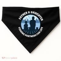 Father And Daughter Fishing Partners USA-Made Doggie Bandana thumb 0