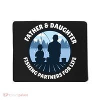 Father And Daughter Fishing Partners Mousepad thumb 0