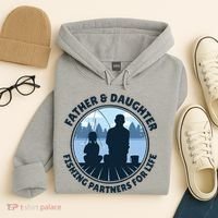 Father And Daughter Fishing Partners Hoodie thumb 4
