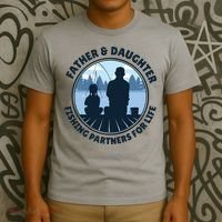 Father And Daughter Fishing Partners T-Shirt thumb 3