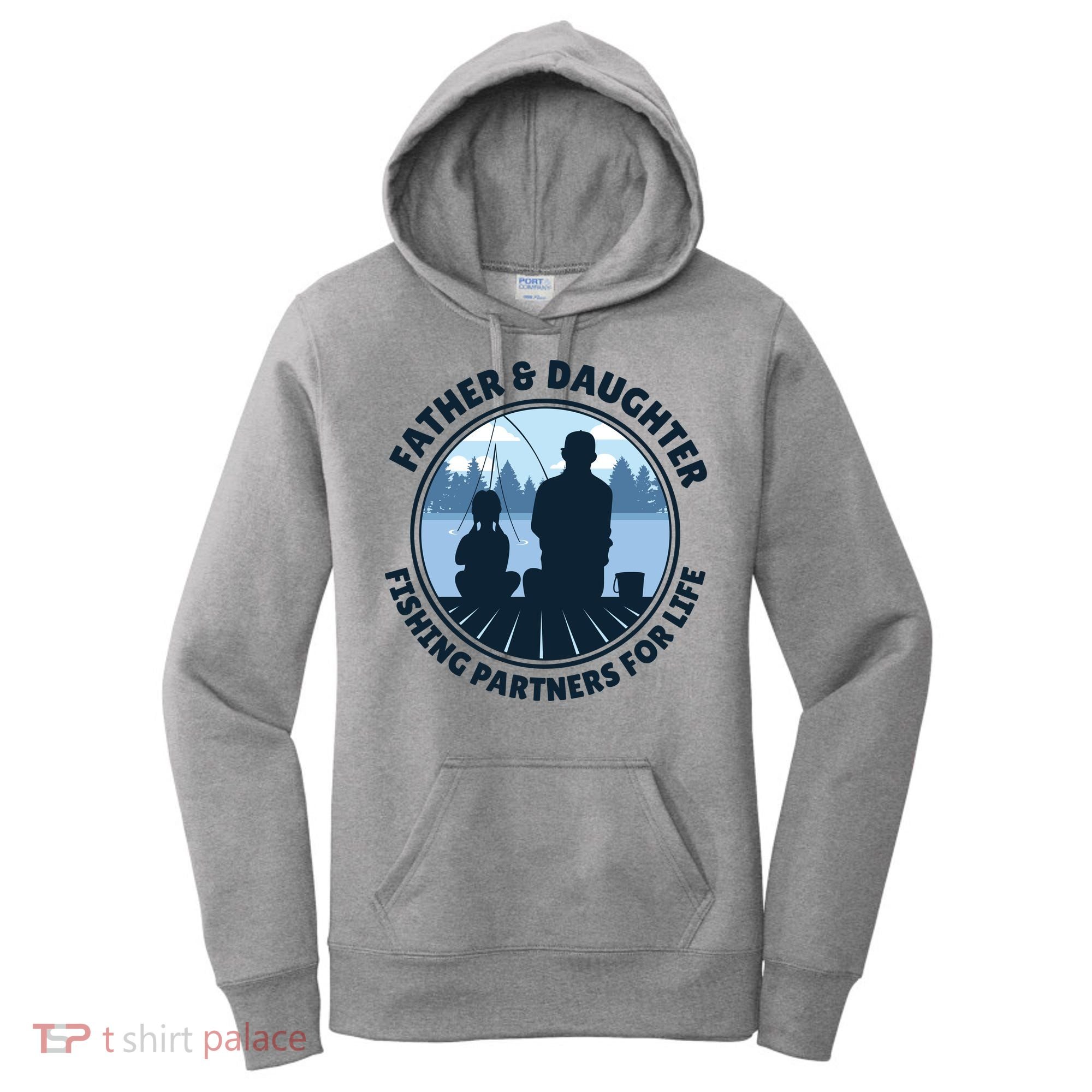 Father And Daughter Fishing Partners Women's Hoodie
