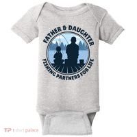 Father And Daughter Fishing Partners Baby Bodysuit thumb 0
