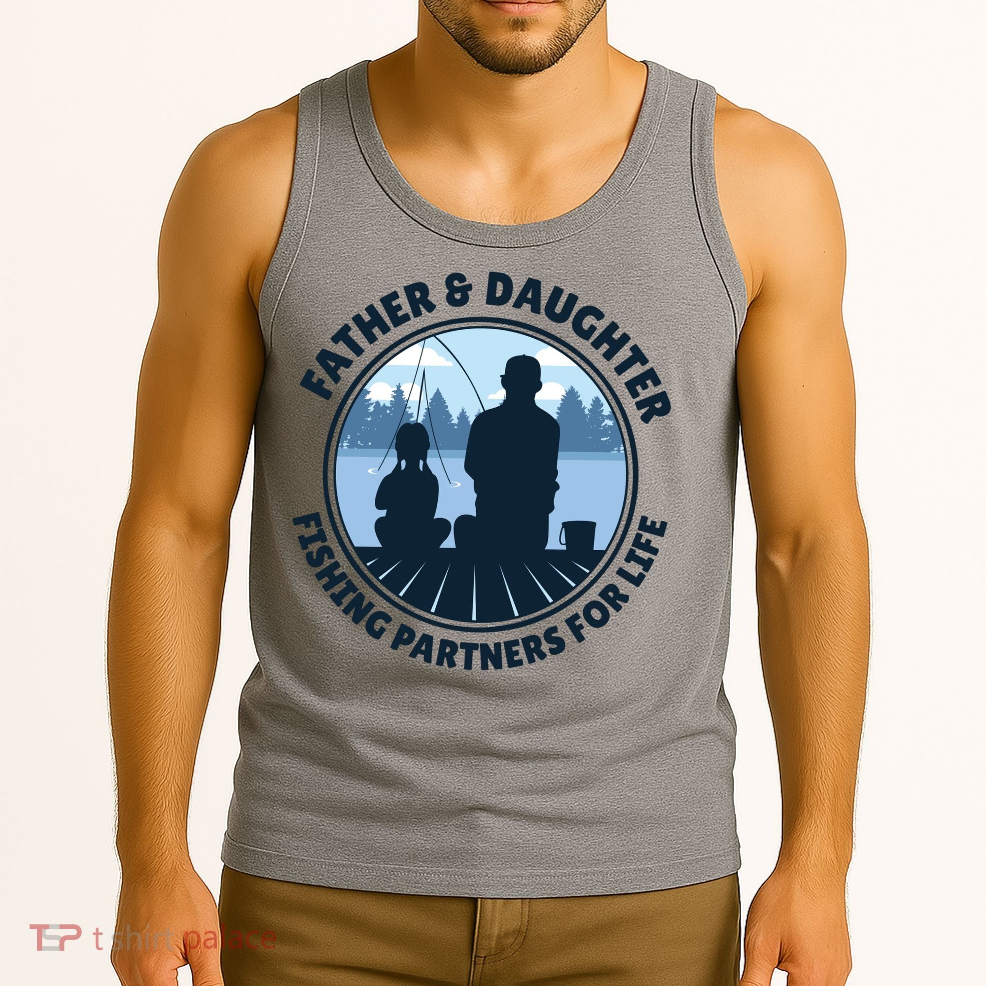 Father And Daughter Fishing Partners Tank Top