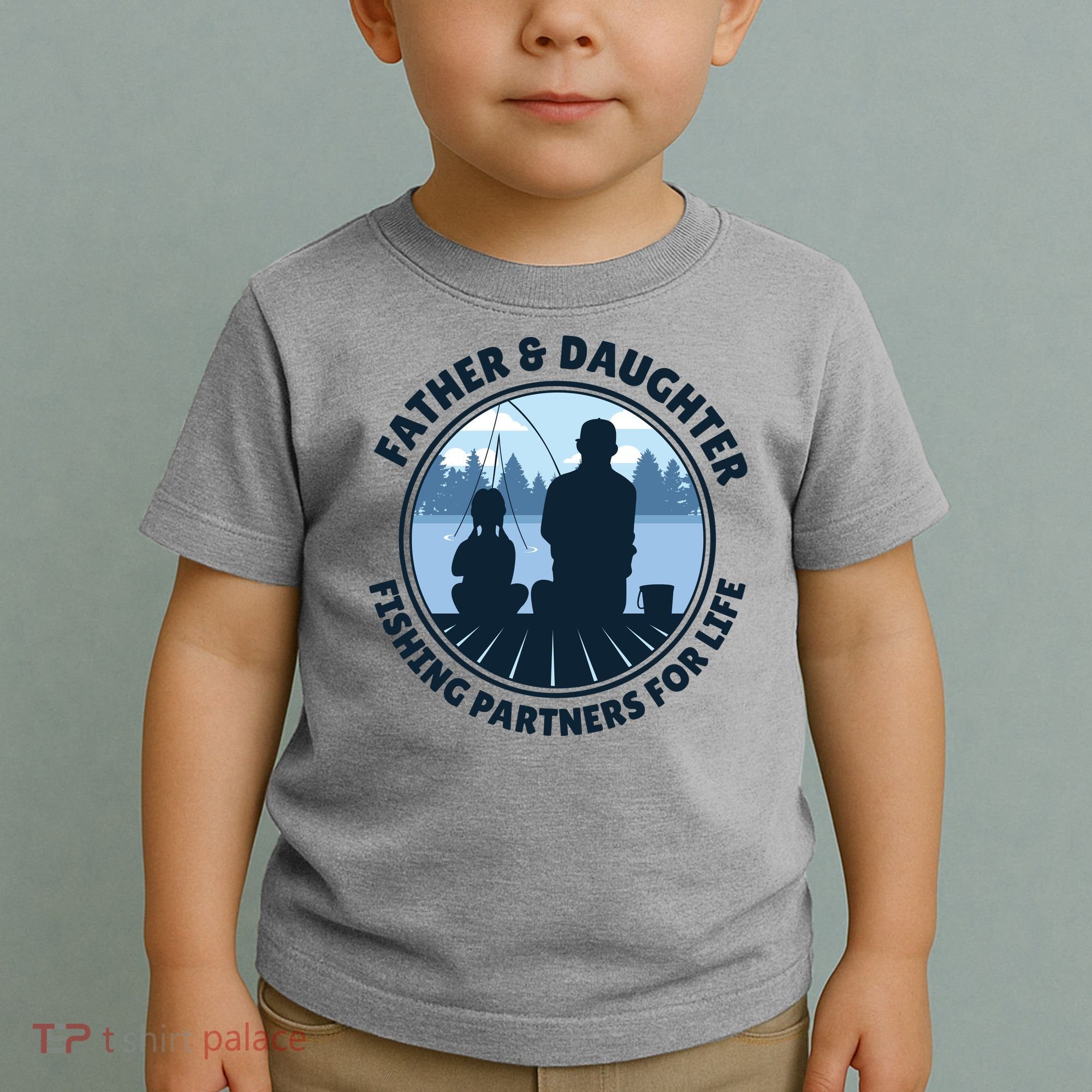 Father And Daughter Fishing Partners Toddler T-Shirt