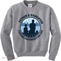 Father And Daughter Fishing Partners Kids Sweatshirt thumb 0