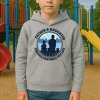 Father And Daughter Fishing Partners Kids Hoodie thumb 2