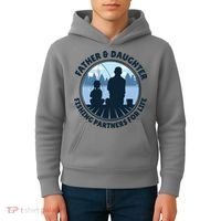Father And Daughter Fishing Partners Kids Hoodie thumb 4