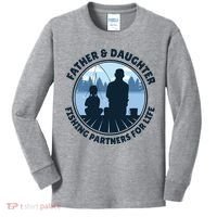 Father And Daughter Fishing Partners Kids Long Sleeve Shirt thumb 0