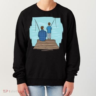 Father And Son Fishing Women's Sweatshirt