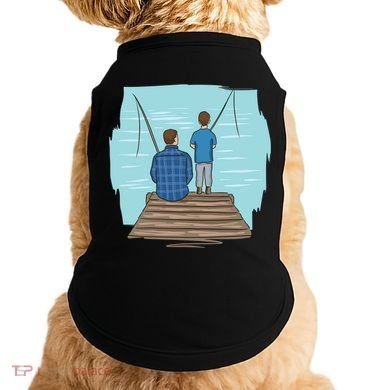 Father And Son Fishing Doggie Tank