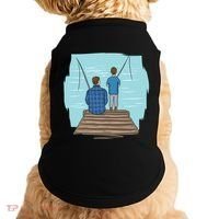 Father And Son Fishing Doggie Tank thumb 0